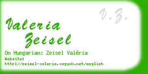 valeria zeisel business card